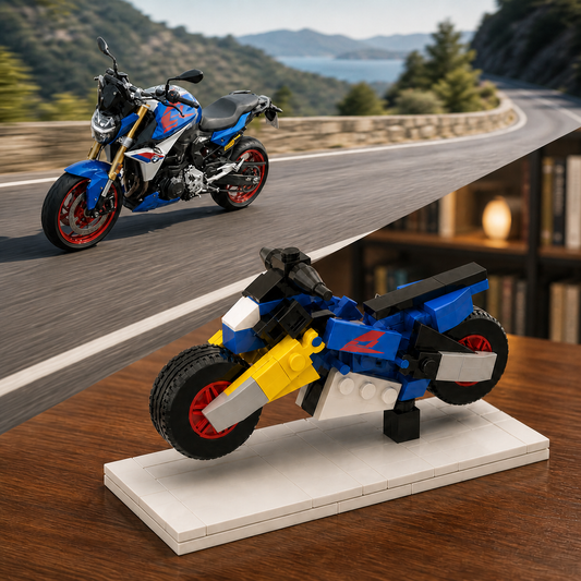 Custom Motorcycle Brick Model with Photo