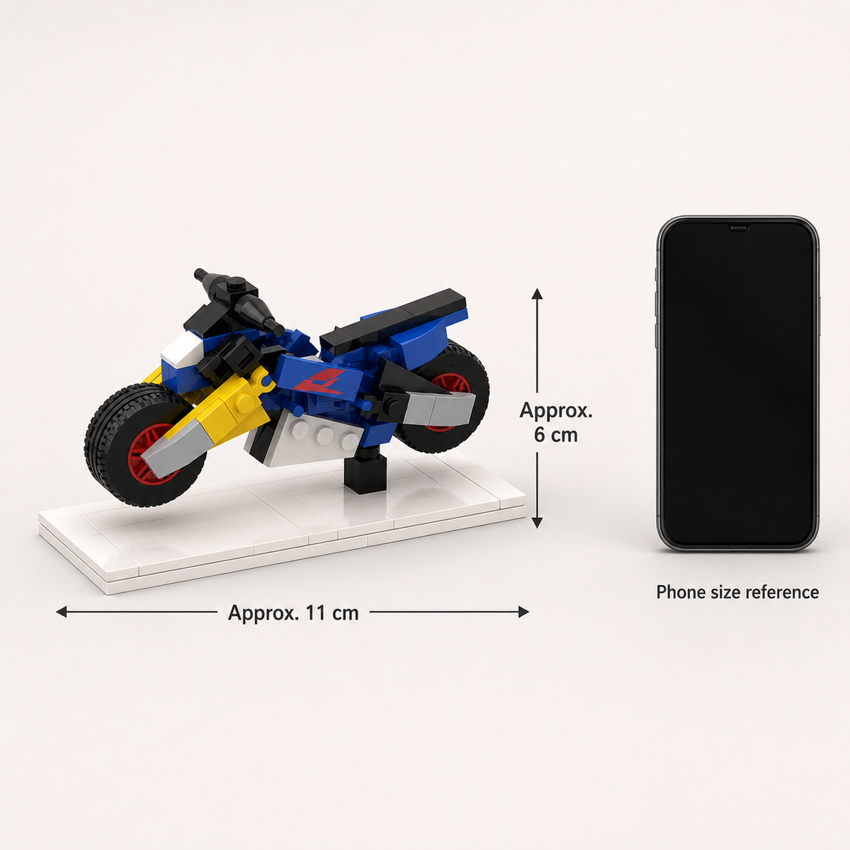 Custom Motorcycle Brick Model with Photo